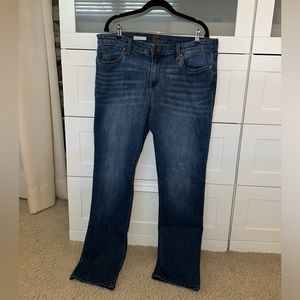 Kut from the Kloth, Catherine Mid Rise Boyfriend Jeans, dark wash
